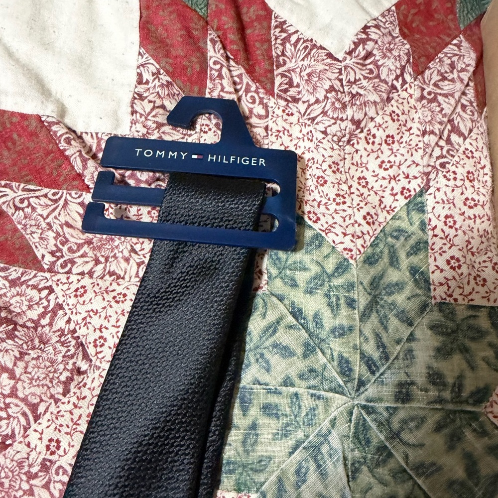 Tommy Hilfiger Navy Textured Tie